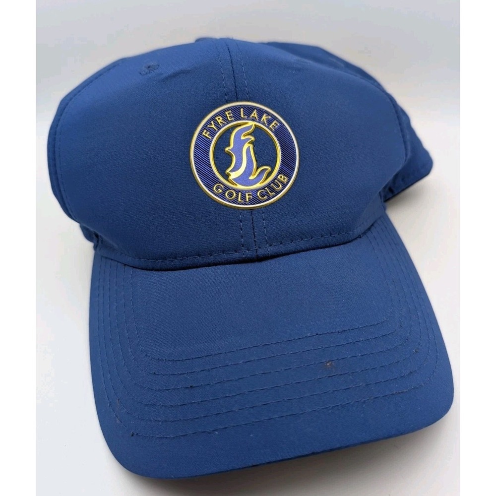 Fyre Lake Illinois Fishing Golf Strapback Baseball Cap Hat‎ Blue